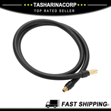 1pcs 39.37" Tire Inflator Extension Tube 0.305inx32TPI for Car Bicycle Gold Tone