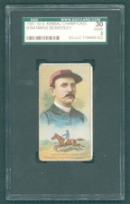 1887 W. S. Kimball Campeones de Juegos y Deportes N184 Marve Beardsley SGC 2