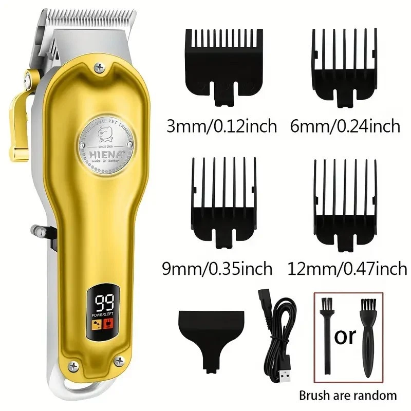 All Metal Pet Dog, Cat, Professional Clippers Cordless Thick Hair Trimmer
Opens in a new window or t