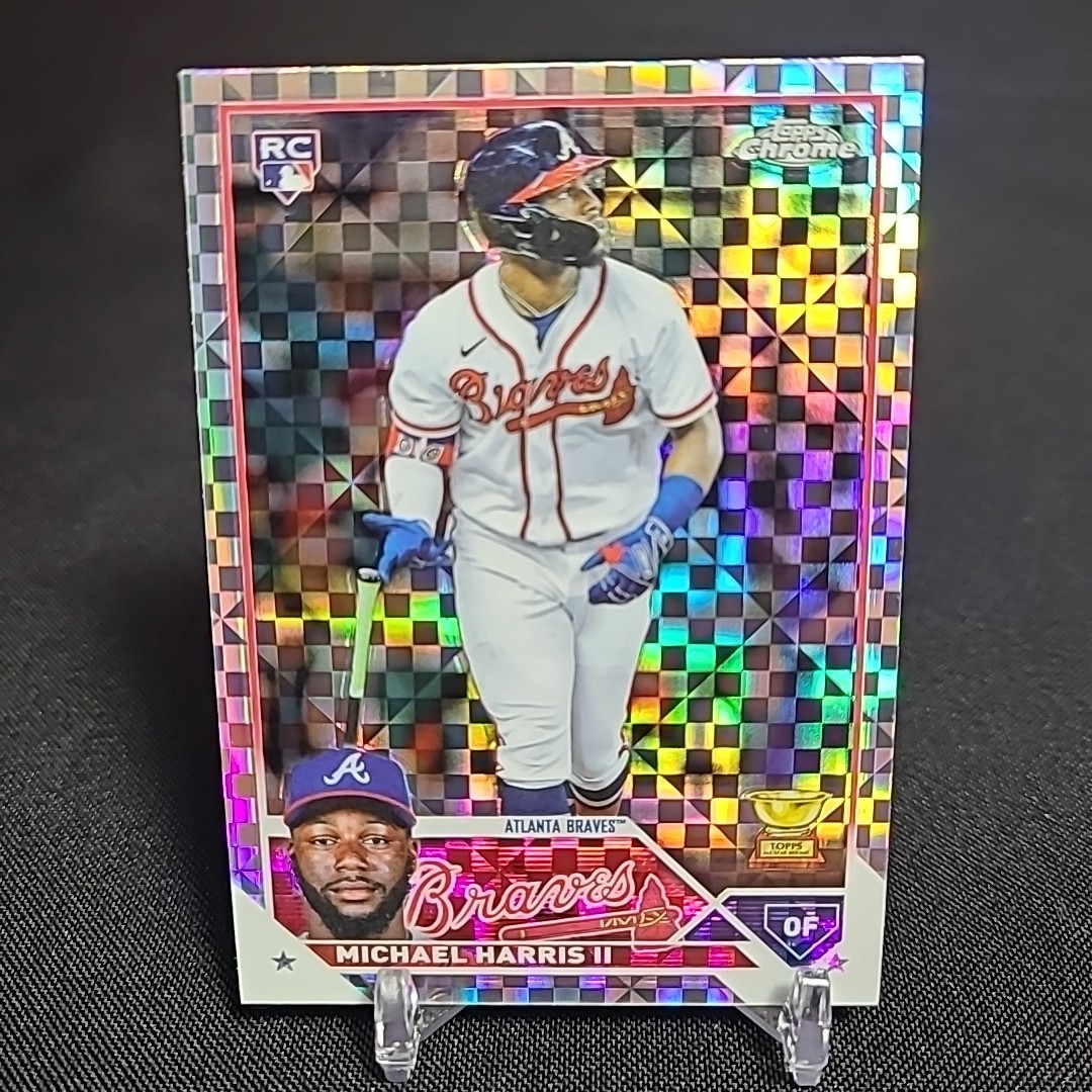 MICHAEL HARRIS II RC X-FRACTOR 2023 TOPPS CHROME ROOKIE CARD #79 ATLANTA BRAVES