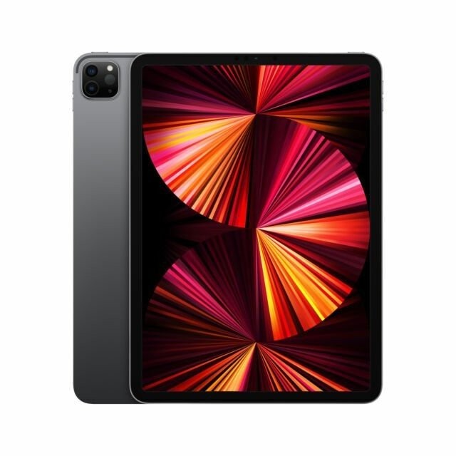 【美品】 iPadPro 11インチ 第3世代 (M1) Apple iPad Pro 11-in 3rd Gen M1 128GB Wi-Fi, Space Gray (MHQR3LL/A