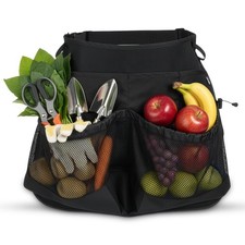 Waterproof Gardening Apron with Mesh Pouch Pockets for Tools, Fruit, Vegetabl...