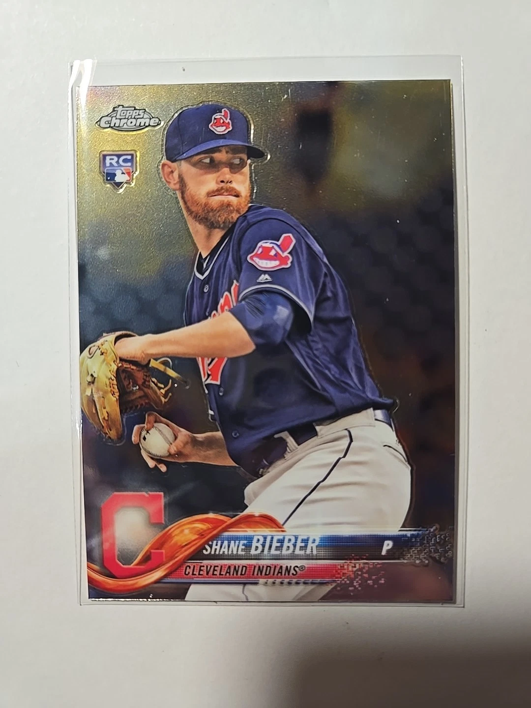 Shane Bieber trading card