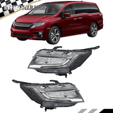 For 2018-2020 Honda Odyssey Headlights Headlamps Assy Right&Left Side Chrome LED