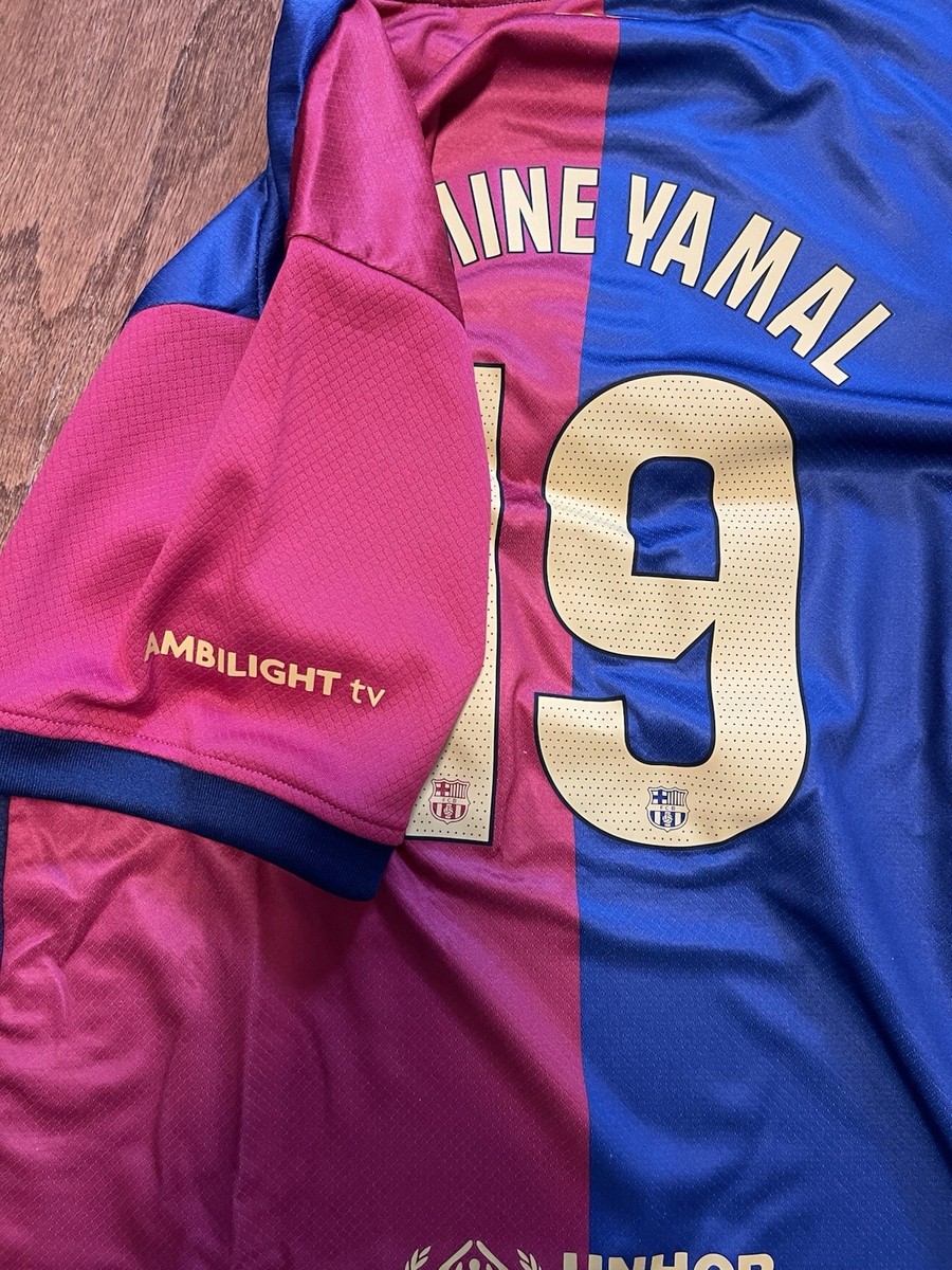 FCバルセロナ LAMINE YAMAL 19番ジャージLサイズ Amazon.com : Generic LAMINE YAMAL #19 Soccer Jersey - Blue