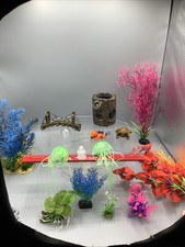 Fish Tank Acc., Aquarium Decor, Plants, 13 pcs Fish Tank Decor Diver Jellyfish