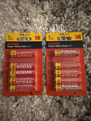 KODAK Super Duty Zinc AAx10 Batteries 3 Year Guarantee 04/2025