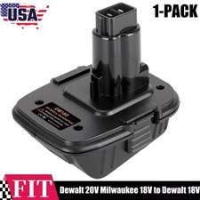 1-PACK Adapter for Dewalt 20V for Dewalt 20V Milwaukee 18V to Dewalt 18V Tools