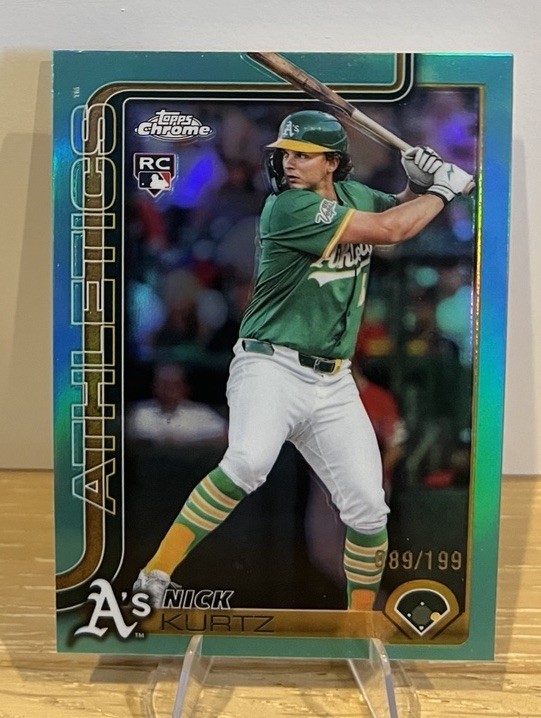 2025 Topps Chrome Update - Nick Kurtz #USC178 (RC) Aqua Refractor /199