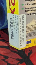 Virtua Racing Deluxe Sega Genesis 32X Game With Box NO Manual Tested READ!