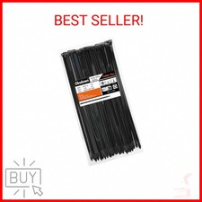 100 Pack 12 inch Black Heavy Duty Zip Ties Thick Cable Ties with 120 lbs Tensile