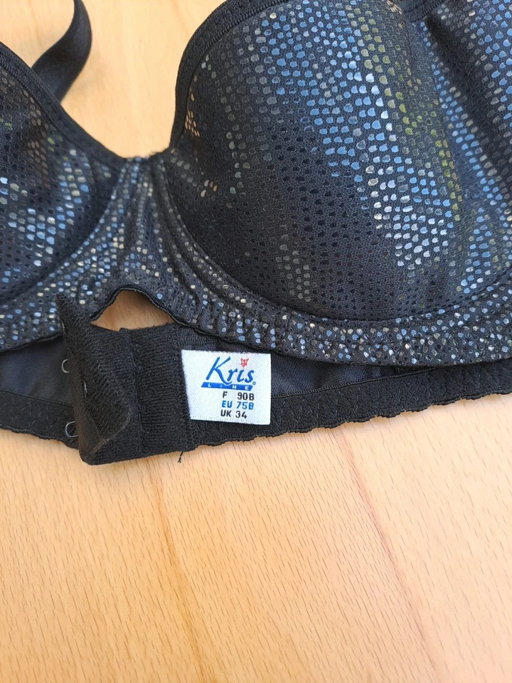 BH 75B Schwarz Push-up KRISLINE Damen Neu - Bild 2 von 4