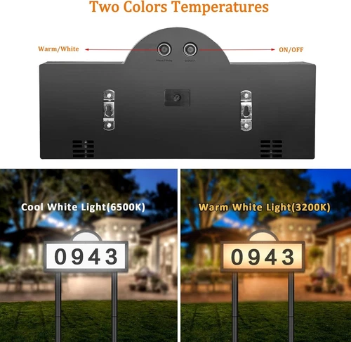 Solar Hausnummernleuchte LED Hausnummer Beleuchtung Hausnummernschild beleuchtet - Bild 2 von 14