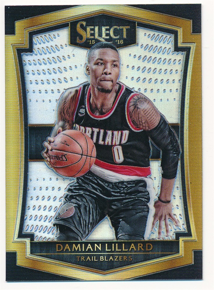 DAMIAN LILLARD 2015-16 SELECET SILVER PRIZM #152 PORTLAND TRAIL BLAZERS MINT