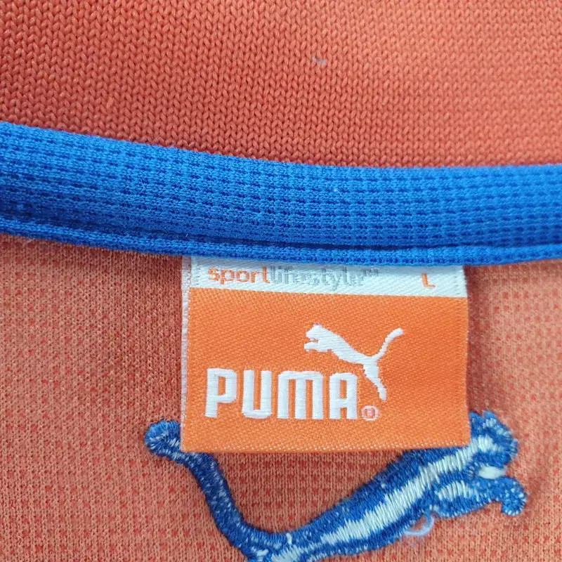 PUMA Men's Orange Polo T-Shirt L8712 - Size L thumbnail 4