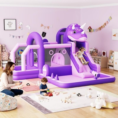 Garvee Inflatable Bounce for Kids,Climbing Wall,Ball Pit,Water Slide,Air Blower