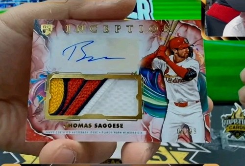 2025 Topps Inception THOMAS SAGGESE AUTO PATCH ROOKIE 4 COLOR AMAZING LOGO