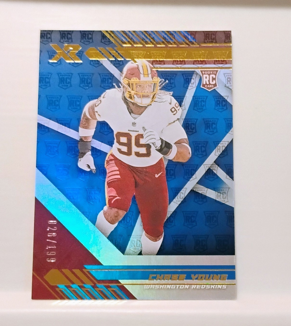 Chase Young Rookie Blue Holo #/199 - 2020 Panini Xr #112