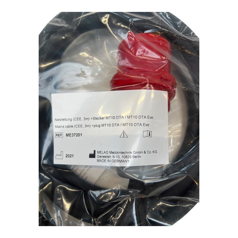 Melag ME37201 mains cable CEE 3m plus plug MT10 DTA EVO