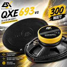 ESX QXE693v2 15 x 23 cm (6 x 9”) Oval 3-Way Triax Speakers 300 Watts - 1 Pair
