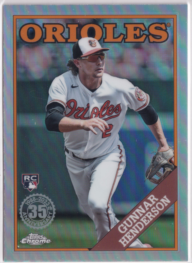 2023 Topps Chrome Update '88 Topps #88CU8 Gunnar Henderson RC