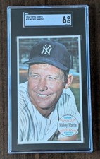 1964 Topps Giants Mickey Mantle N.Y. Yankees Baseball Card #25 SGC 6 EX NM