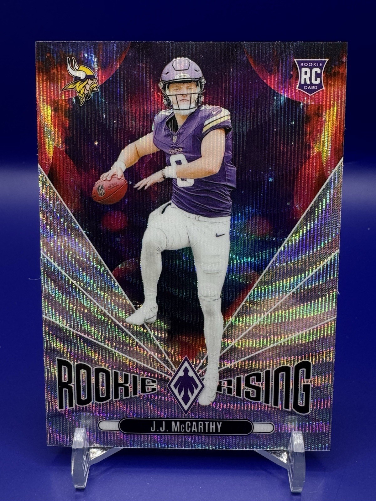2024 Panini Phoenix - Rookie Rising J.J. McCarthy #RR-JMY Wave (RC)