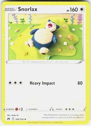 Snorlax 109/159 Crown Zenith Rare Asako Ito