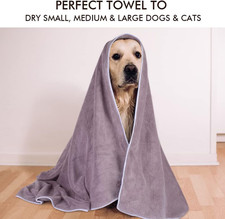 Dog Towel Super Absorbent Pet Bath Towel Microfiber Dog Drying Towel for Small,