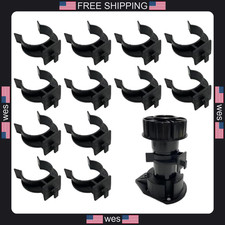 Emvanv 12pcs kitchen plinth clips cabinet leveler leg toe kick clips for sofa