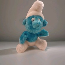 Vintage 1980 The Smurfs By Peyo Wallace Berrie  Co. Inc 12  Stuffed Plush