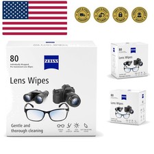 Pre-Moistened Lens Cleaning Wipes, 80 Count