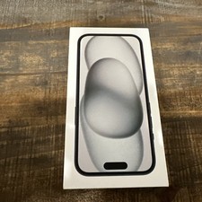  EMPTY BOX Apple iPhone 15 Plus Black 128 GB w/ literature and Sticker
