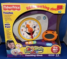 RARE NIB Fisher Price Fun2Learn Teaching Clock A21