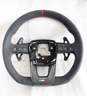 19-27 OEM LAMBORGHINI URUS SE ALCANTARA CARBON PERFORMANTE  STEERING WHEEL RED