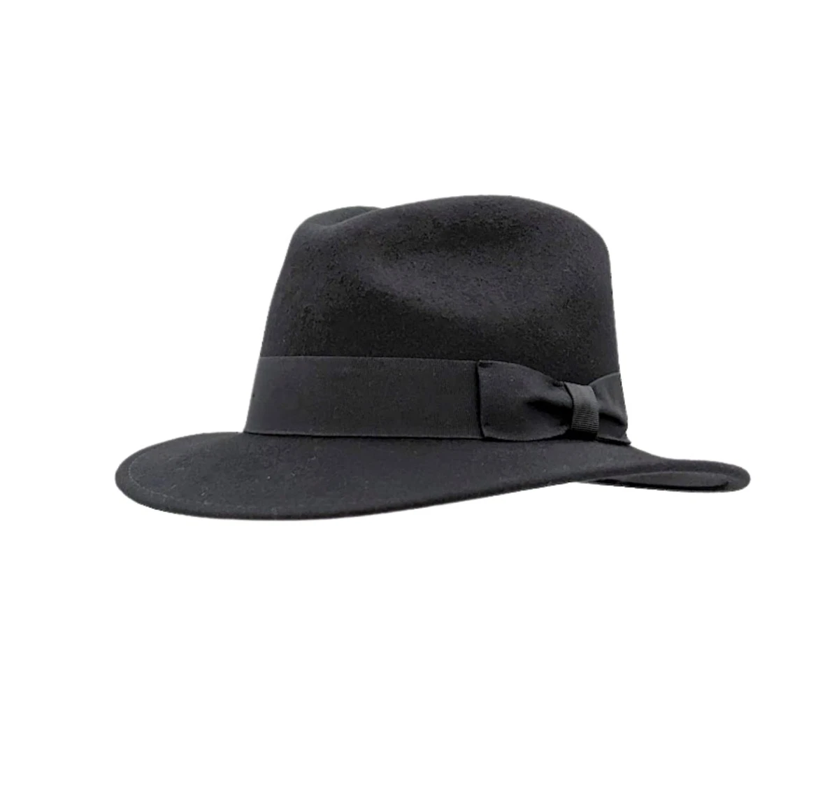 Sombrero Fedora 100% Lana Fieltro Aplastable Sombrero Fedora Reino Unido Indiana Jones Estilo