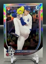 2025 Bowman - ROKI SASAKI - Red Rookie Redemption Refractor RC #12- DODGERS