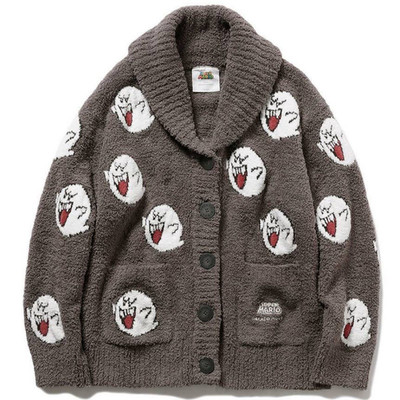 Gelato Pique Super Mario Boo Teresa Baby Moco Cowichan Strickjacke Größe M Un...