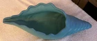 Van Briggle Ceramic Shell Conch Vase Planter Art Pottery Signed  Blue
