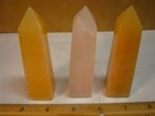 3 CALCITE TOWERS ABOUT 1/4lb AND 3.7in EACH 1 IS FLUORESCENT AFGHANISTAN #245 — photo 6
