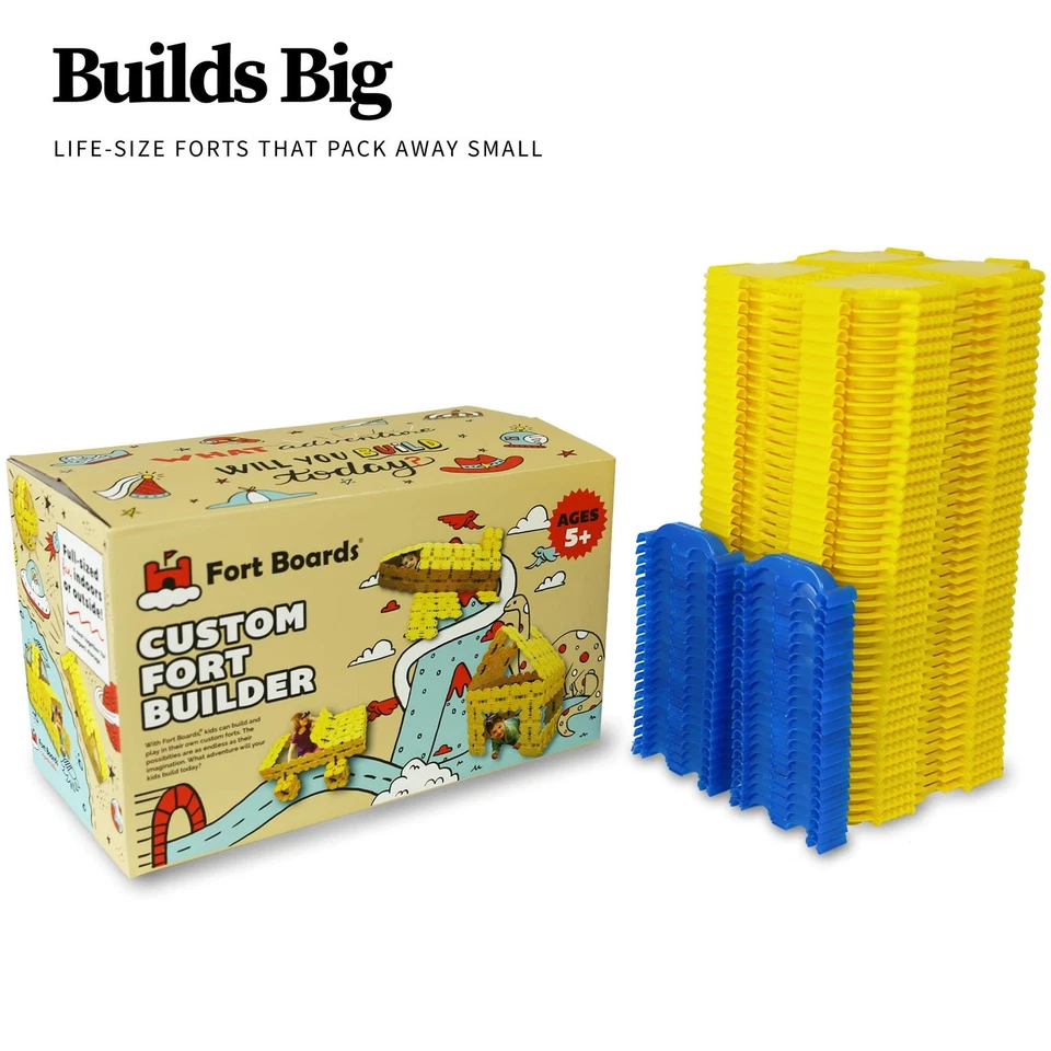 Juego Amarillo - Kit de Construcción Fort Deluxe para Niños - Versátil Interior Exterior Pla... Foto 2 de 4