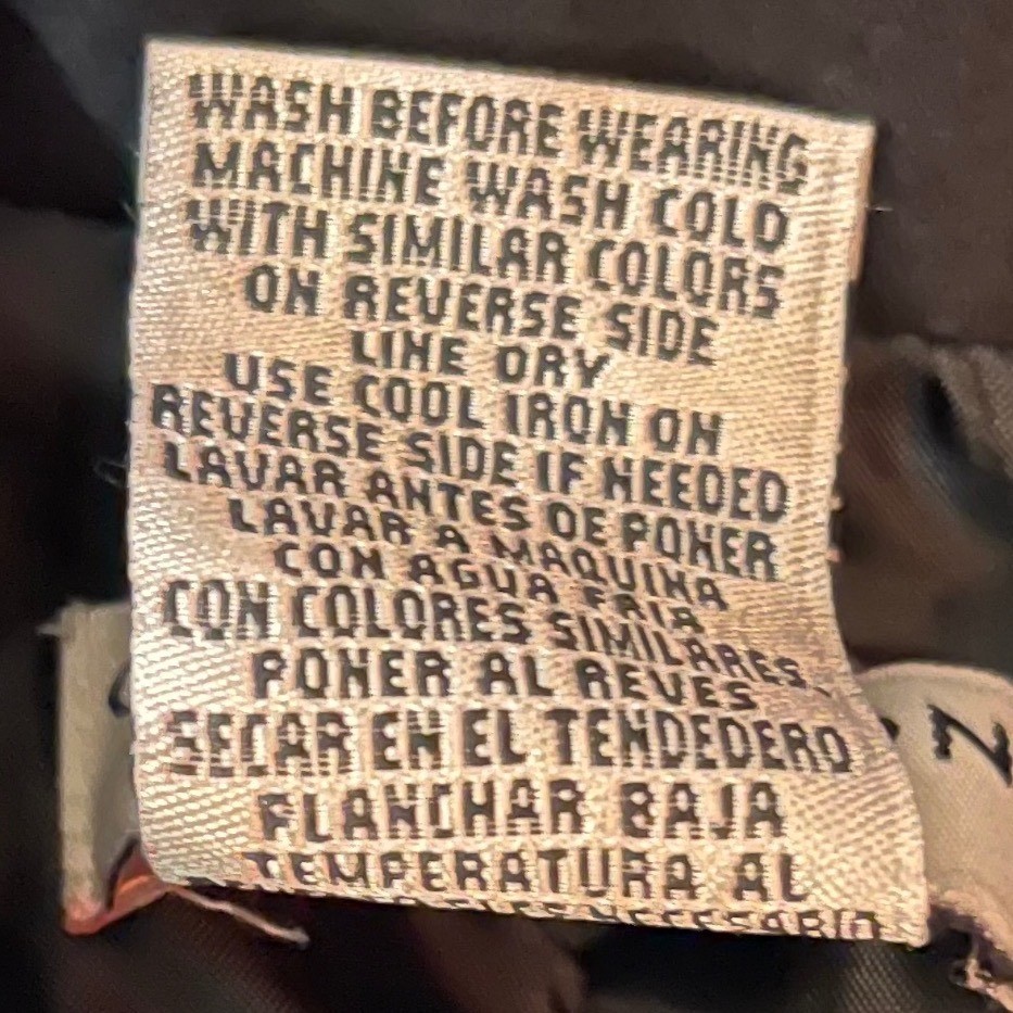 Black Button Down Mandarin Collar Long Sleeve Lig… - image 8