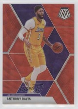 2019-20 Panini Mosaic Tmall Red Wave Prizm Anthony Davis #18 fm0