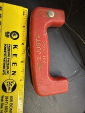 Vintage E-Z-JUST Control Line Model Small Airplane Handle Red Ok Condition