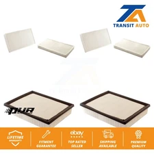 Air Cabin Filters (4 Total) Kit For Chevrolet GMC Silverado 1500 Sierra 2500 HD