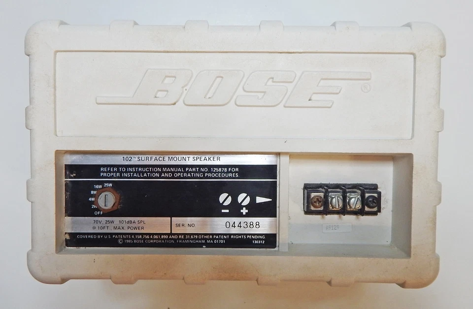 2 Bose Speakers 102 Weatherproof Surface Mount Speakers, Bose 102 - image 2 of 4