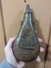 ORIGINAL CIVIL WAR & Pre 1820s BRASS POWDER FLASK PUBLIC PROPERTY