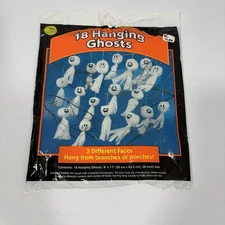 Sunhill Halloween Vintage Hanging Ghosts Pack Of 18 New In Package
