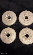 York and Everlast Barbells and Bars Grey Weights Set of 12 by Different Size Kgs