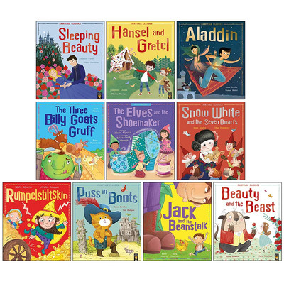 Fairytale Classics 10 book set Collection, Beauty and the Beast Book NEW